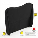 Ver imagem 4 de Cabeceira Orgânica para Cama Box Viúva Luma 120cm Bouclê Preto - Desk Design