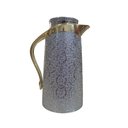 Ver imagem 2 de Garrafa Térmica Prata com Dourado para Café e Chá - 700ml