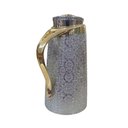 Ver imagem 4 de Garrafa Térmica Prata com Dourado para Café e Chá - 700ml