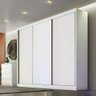 Guarda Roupa Diamond 3 Portas 8 Gavetas Cor:branco - 3