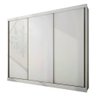 Guarda Roupa Diamond 3 Portas 8 Gavetas Cor:branco - 4