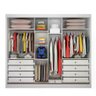 Guarda Roupa Diamond 3 Portas 8 Gavetas Cor:branco - 1