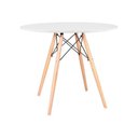 Ver imagem 1 de Mesa de Jantar Redonda Eames Eiffel 100cm Branca