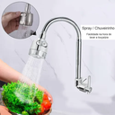 Ver imagem 2 de Torneira de Cozinha,pia Cromado Metal Parede F12