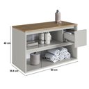 Ver imagem 6 de Gabinete para Banheiro Suspenso 80cm 2 Portas 1 Gaveta Belarus Arenas - Art In Móveis