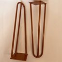 Ver mais imagens de Kit 06 Pés de Ferro Aço Hairpin Legs 30 Cm Bronze A01 Sofá Móveis Mesa - Inoviza