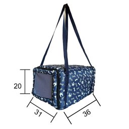 Bolsa de Transporte e Viagem Aeroporto Pet Simon Impermeável:azul Marinho - 4