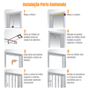 Ver imagem 7 de Kit com 2 Portas Sanfonada de Pvc 210x94cm Bariri