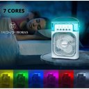 Ver imagem 2 de Mini Refrigerador Ar Ventilador Umidificador Climatizador