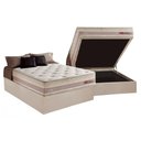 Ver imagem 1 de Cama Box Baú Casal: Colchão Molas Masterpocket Ensacadas Herval Maxspring Tower + Base Crc Suede