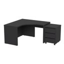 Ver mais imagens de Escrivaninha Mesa Escritório em L 135cm com Gaveteiro com Rodízio Ficus CabeCasa MadeiraOriginals