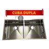 Cuba Dupla 40X40 Para Cozinha Americana Aço Inoxidável Nova Decor Cuba para diversos ambientes - 1