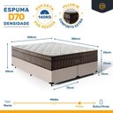 Ver imagem 5 de Cama Box com Colchão de Espuma D70 Pillow In Ultra Dream Anjos Queen 158 cm