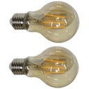 Ver imagem 1 de Lampada Led Multifilamento 30w Kit 2 Uni Iluminaçao Casa Vintage Decoraçao Sala Quarto Varanda Garag
