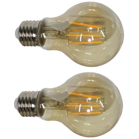 Lampada Led Multifilamento 30w Kit 2 Uni Iluminaçao Casa Vintage Decoraçao Sala Quarto Varanda Garag