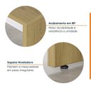Ver imagem 5 de Escrivaninha Mesa Escritório em L com Gaveteiro com Rodízio Ficus 135cm CabeCasa MadeiraOriginals Ro