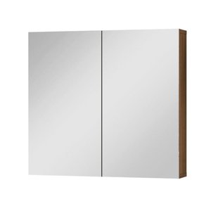 Espelheira Para Banheiro Life 60 Cor: Freijó