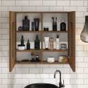 Ver imagem 3 de Espelheira Para Banheiro Life 60 Cor: Freijó