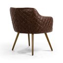 Ver imagem 5 de Poltrona Dekorien Jade Matelassê Facto Whisky/linho Bege Alto Acabamento