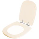 Ver imagem 2 de Assento Sanitário Tampa de Vaso Madeira Mdf Laqueado Paris para Bacia Ideal Standard - Bege Claro