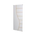 Ver imagem 3 de Kit com 2 Folhas de Porta Madeira Decorada 210x60cm Espessura 3,5cm Cantareira MGM Branco