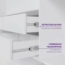 Ver imagem 6 de Quarto Infantil Cama com Grades Petit e Guarda Roupa Curió 4 Portas Casatema MadeiraOriginals Branco