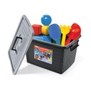 Ver imagem 2 de Kit 8 Caixas Organizadoras 35 Litros Preta 25166 Arqplast