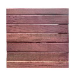 Jogo 4 Placas Deck 30X30 Modular Madeira Nobre Roxinho - Cor: Roxo - 3