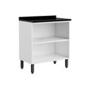Ver imagem 3 de Balcão de Aço com Tampo 2 Portas Gourmet Bertolini Branco