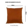 Capa de Almofada Quadrada Terracota | Casa Paloma - Suede - 3