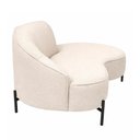Ver imagem 4 de Sofá Billini 3 Lugares Fixo 230cm Off White Bouclé Sallar Home