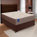 Ver imagem 2 de Cama Box Baú Casal Colchão De Espuma D33 Orthotec Marrom
