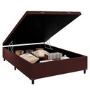Ver imagem 3 de Cama Box Baú Casal Colchão De Espuma D33 Orthotec Marrom