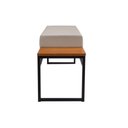 Ver imagem 6 de Banco Estofado 2 Lugares Paradise Conforto Elegância Recamier Preto/Castanho