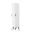 Ver imagem 4 de Paneleiro para Cozinha Iara 1 Porta 193C X 28cm x 37cm Bege/Branco