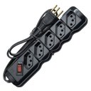 Ver imagem 6 de Filtro Linha Régua 5 Tomadas Bivolt 1m Proteção Eletrônicos