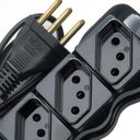 Ver imagem 2 de Filtro Linha Régua 5 Tomadas Bivolt 1m Proteção Eletrônicos