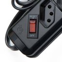 Ver imagem 4 de Filtro Linha Régua 5 Tomadas Bivolt 1m Proteção Eletrônicos