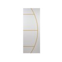 Ver imagem 1 de Kit com 4 Folhas de Porta Madeira Decorada 210x60cm Espessura 3,5cm Gaúcha MGM Branco