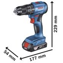 Ver imagem 6 de Parafusadeira Furadeira Impacto Bateria Bosch 18v Gsb 185-li