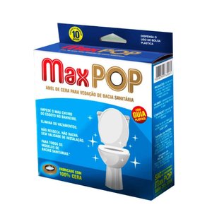 Kit 3 Anel Vedação Cera Para Vaso Sanitário C/ Guia Maxpop