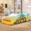 Ver imagem 3 de Cama Solteiro Carro Infantil para Menino Trator Amarelo