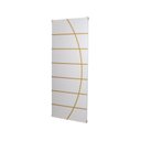 Ver imagem 1 de Kit com 3 Folhas de Porta Madeira Decorada 210x60cm Espessura 3,5cm Cantareira MGM Branco