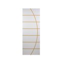 Ver imagem 3 de Kit com 4 Folhas de Porta Madeira Decorada 210x60cm Espessura 3,5cm Neblina MGM Branco