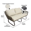 Ver imagem 3 de Conjunto Poltronas, Namoradeira E Mesa Milão Trama Original