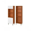 Ver imagem 1 de Paneleiro Torre Quente 4 Pts Cinamomo-Branco 4 Portas MDF Branco