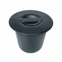 Ver imagem 1 de Lixeira 8l de Embutir Quadrada Cinza Chumbo - Arquitech