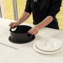 Ver imagem 2 de Lixeira 8l de Embutir Quadrada Cinza Chumbo - Arquitech