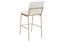 Ver imagem 5 de Banqueta Chloe em Metal Dourado Moderna e Estilosa Colorido/Branco