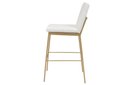 Ver imagem 4 de Banqueta Chloe em Metal Dourado Moderna e Estilosa Colorido/Branco